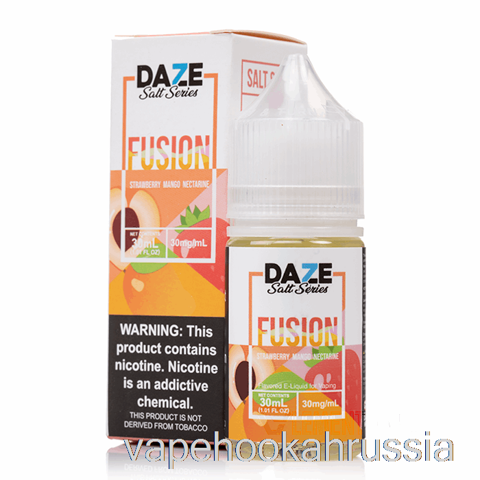 Vape Russia клубника манго нектарин - соль 7 Daze Fusion - 30мл 50мг